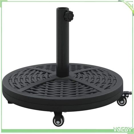Base de parasol - FAFEICY - 42002568 Art déco - Noir - Fer robuste - 45 x 45 x 39,5 cm (1/5)