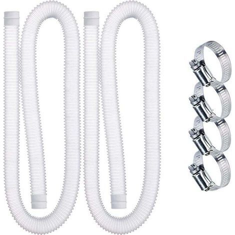 Tuyau d'aspiration pour piscine 39 pouces – 1,25 pouces diamètre – Polyéthylène flexible résistant aux UV – Compatible pompes 330/530/1000 GPH (1/5)
