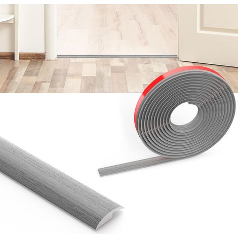 Barre de Seuil Adhesive,3M x 3,5CM x 5MM(H) Bande de Seuil, Barre de seuil Adhesive PVC,Rattrapage Niveau pour Hauteur du seuil,Rampe de Transition Sol,Barres de Transition de s-euil (1/5)