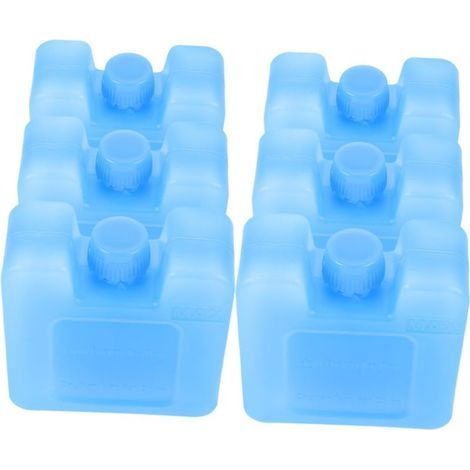 Paquets De 6 PièCes Ventilateur De Climatisation Refroidisseur Portable Porte-GlaçOns RéUtilisables ÉTui à Glace Pour CongéLateur Caisses à Glace RéUtilisables Plastique Sky-Blue (1/5)