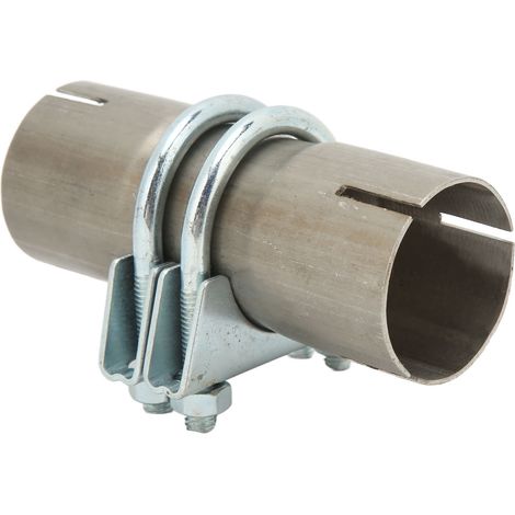 Raccord bout à bout pour tuyau d'échappement 45 mm en acier inoxydable haute résistance, étanche, universel (1/5)