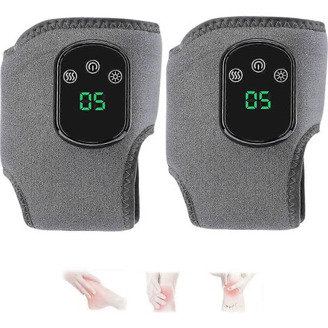 2x Emsense 2025 Kabelloses, tragbares Fußmassagegerät mit drei Vibrationsmodi und beheizter Knöchelmanschette für Zuhause, Büro und Reisen (1/5)