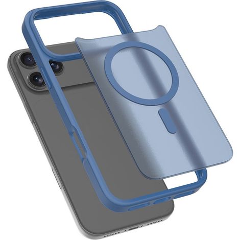 Custodia opaca per iPhone 17 Pro compatibile con MagSafe, blu opaco (1/5)