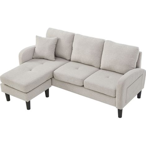 Canapé module L avec chaiselongue confort mousse 166 x 118 x 77 cm ZIPSOFA Canapé (1/5)