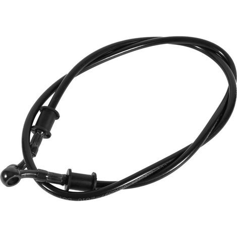 120 cm langer, ummantelter Edelstahl-Öl-, Brems- und Kupplungsschlauch für Motorräder, schwarz (1/5)