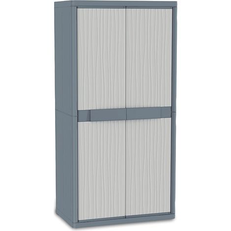 Armario jobgar Jumbo 2900 gris plástico 90x54x180 cm