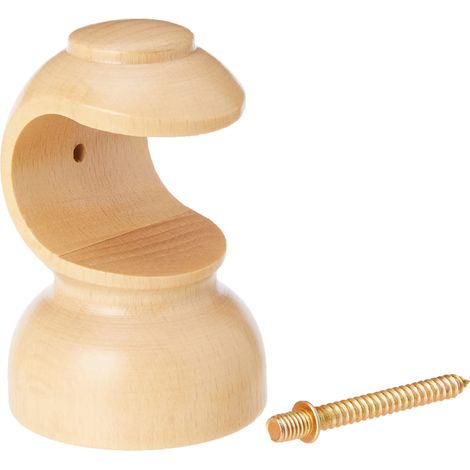 Supporto per soffitto in legno liscio 28x82 mm. Pino (1/4)