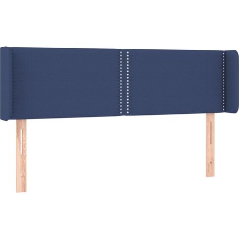 Maison Exclusive - Cabecero de tela azul 147x16x78/88 cm (1/5)