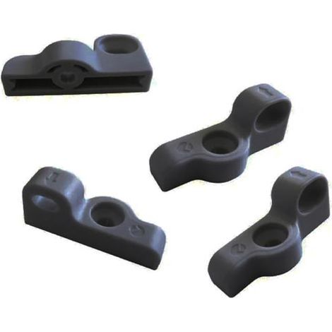 Kit 4 uds. Clips para frontal - Clips de fijación para frentes en ANTRACITA (1/3)