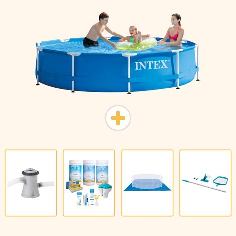 Intex Piscine Tubulaire Ronde - 305x76 cm - 5-pièces S21017 (1/5)