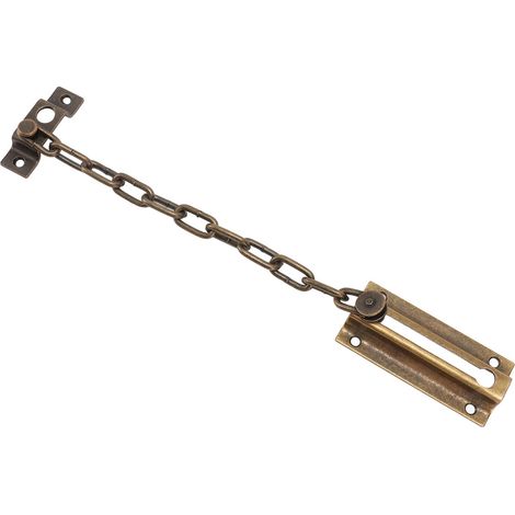 Catena di sicurezza per porta in acciaio inossidabile nera, catena di sicurezza per porta di hotel, porta per serrature a chiave. (1/5)