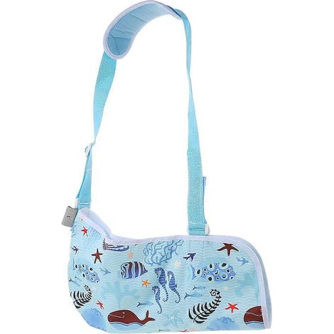 Écharpe de bras pour enfant, sangle de soutien en tissu filtrant médical, bandoulière respirante-43x33cm (1/4)
