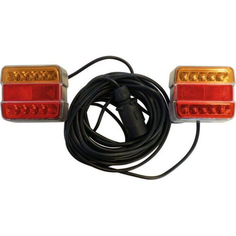 Clignotant Moto - LED Jaune - Coque Caoutchouc Souple - 11 x 2,5 cm - 2 Pièces (1/5)