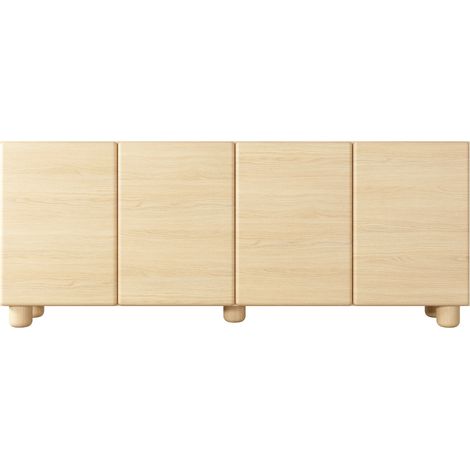 CALANQUE - Buffet 199 cm mélaminé Chêne clair (1/5)