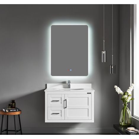 Miroir antibuée avec éclairage LED 60 cm x 80 cm - Vertical SA20-005
