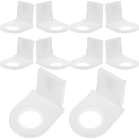 Organisateur Autocollant pour Gel 10pcs, Support Mural en PP Blanc, Capacité 2kg, Adapté aux Murs Lisses comme Carrelage et Verre, Cuisine et Salle de Bain (1/5)