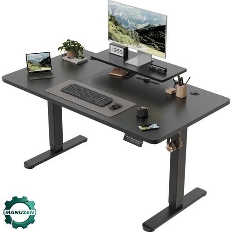 Manuzen - Bureau assis-debout électrique 120 × 60 cm – version 1 (1/3)