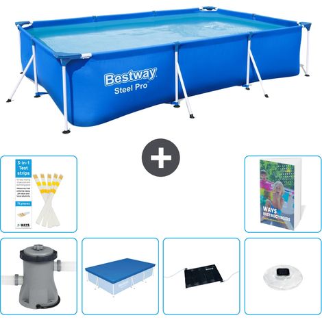 Bestway Steel Pro Rechteckig - 300x201x66 cm - 7-teilig  S328