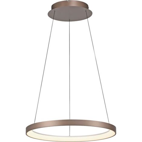 Lampe suspendue ronde Hoop brun - 2851-36