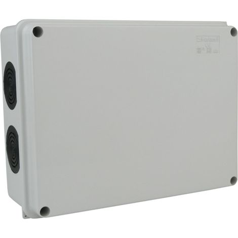 Scatola per montaggio a superficie con pressacavi 190X145X70 MM ermetica IP66 con membrane (1/4)