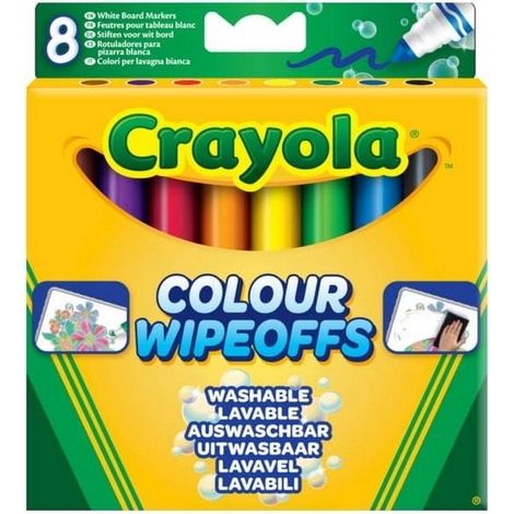 Crayola 03-8223 stylo-feutre Noir, Bleu, Marron, Vert, Orange, Rose, Rouge, Jaune 8 pièce(s)
