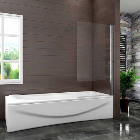 Mampara Bañera Abatible 1 Hoja Pivotante Cristal 6mm 80x140cm (1/4)