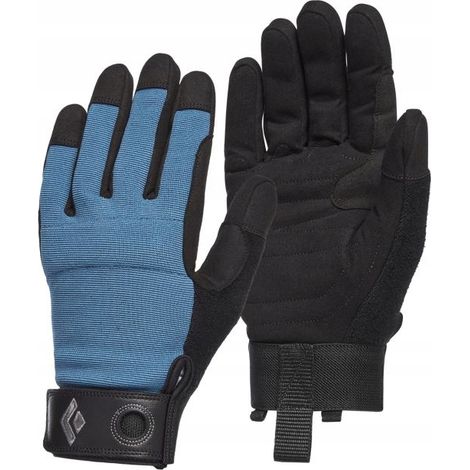 Guantes Black Diamond Crag negros y azules BD8018634002 r XS (1/3)