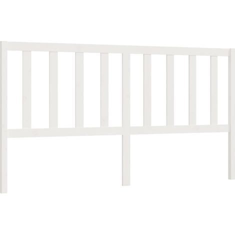 Cabecero accesorio para dormir mueble dormitorio 206 x 4 x 100 cm madera de pino blanco TDL0203723