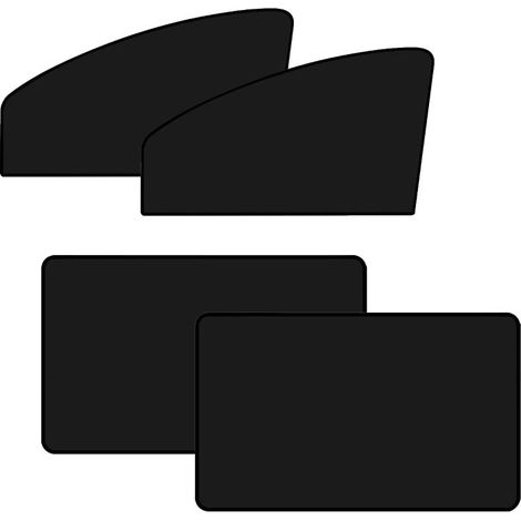 Parasoles magnéticos para coche Irovami, 4 piezas, cortinas opacas para coche: protección UV, privacidad, camping, lactancia (ventanas laterales) (1/5)
