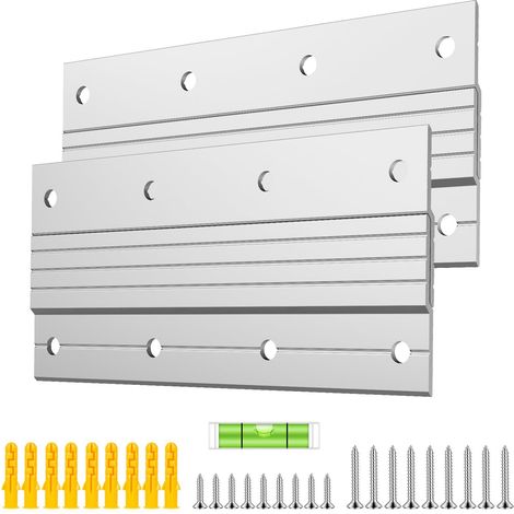 4pcs Rail Fixation Miroir Lourd z Support de Montage Crochet Fixation Cadre Lourd, 15cm Accroche Miroir Mural Tableau Lourd, pour Cadre Lourd, Tête de Lit, Panneau, Rack (1/5)
