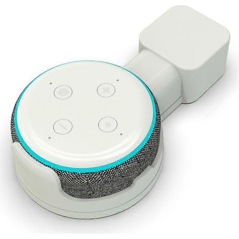 Support mural de chargement et de rangement pour enceinte intelligente Echo Dot 3 (T2 Blanc) ( )