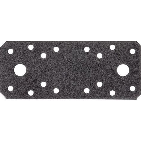 Flachverbinder DURAVIS® 133 x 55 x 2,5 mm, Material: Stahl, sendzimirverzinkt, Oberfläche: schwarz-diamant