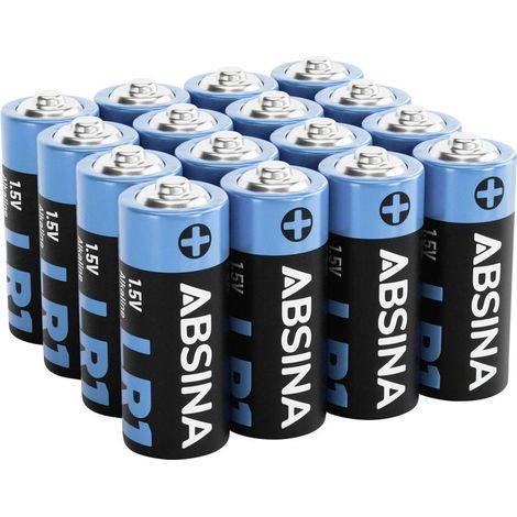 Absina Pile LR1 (N) LR1 (N) alcaline(s) 1.5 V 800 16 pc(s) (1/4)