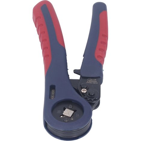 Pince à sertir embouts automatique gain de temps poignée ergonomique pour fils 0,08-10mm² FST 10S nylon alliage cuivre 175mm électronique mécanique bâtiment (1/5)