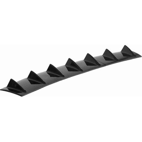 Un aileron arrière universel noir en forme d'aileron de requin pour diffuseurs de châssis (1/5)