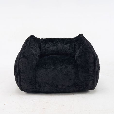 GagaPouf géant avec coussin, noir (1/5)