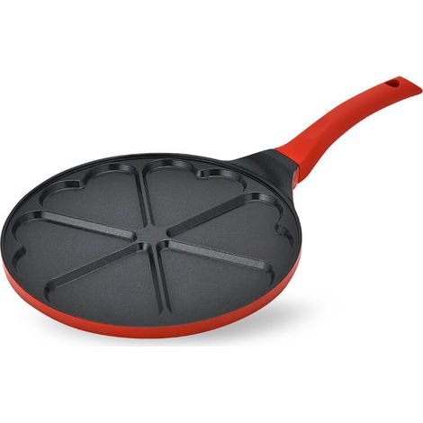 Padella per pancake in alluminio per bambini, 26 cm, a forma di cuore MR-1222-A (1/2)