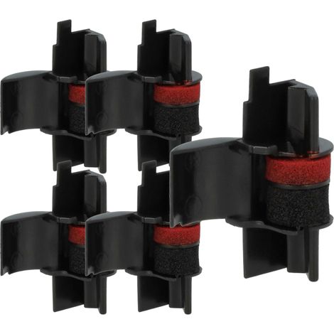 vhbw 5x Ink Roller Black compatible with Canon P 12, 127, 15, 21 DX, 125, 120, 21 D Cash Register, Calculator (1/4)