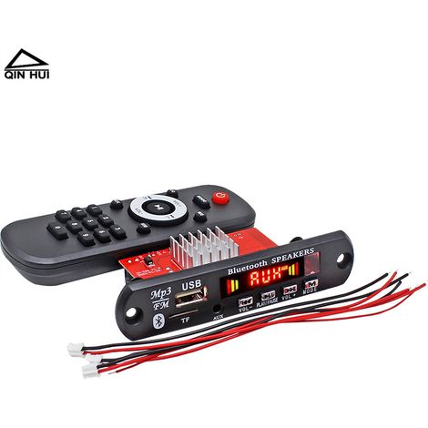 Télécommande sans fil, module de décodage Bluetooth 5.0, module d'amplificateur haute puissance 2 x 60 W, accessoires pour haut-parleurs