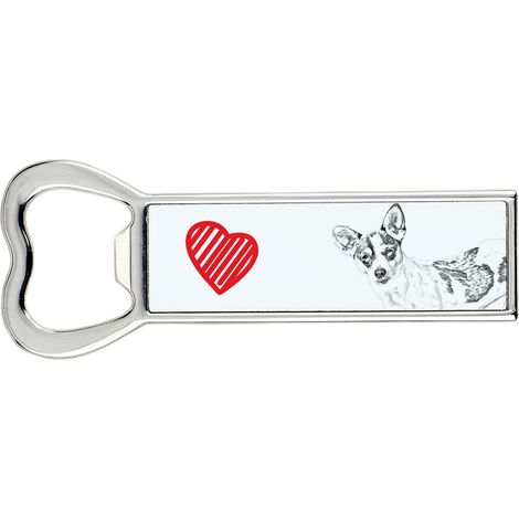 Rat Terrier - un apribottiglie con un cane, un apri-frigo personalizzato, un regalo unico per uomo di Art-Dog (1/5)