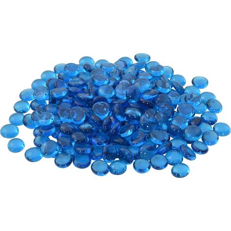Piedra de vidrio 17-19 mm Azul Cielo Cristal vidaXL