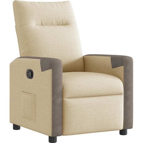Maison Exclusive - Relaxsessel Creme Stoff