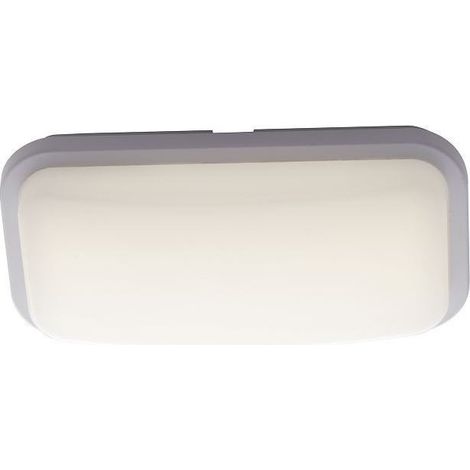 "Plafoniera da esterno LED SHELLY rettangolare bianca 15W 4000K (luce naturale)" (1/3)