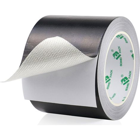 Ruban Adhésif Aluminium renforcé,noir 100mm x 20m Bande d'étanchéité Étanche Feuille, ruban d'aluminium de réparation, Ruban adhesif haute temperature pour la réparation, l'isolation (1/5)