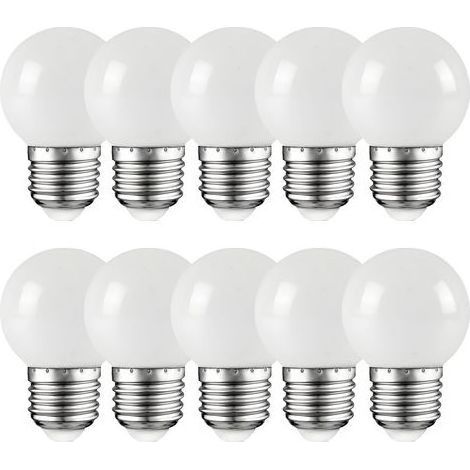 Ampoules LED E27 G45 2W 2700K Blanc Chaud, Lot de 10, Non Dimmables pour Éclairage Domestique (1/5)