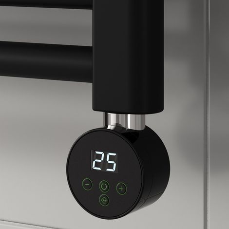 Reina Mini Round Thermostatic Element 600W - Black