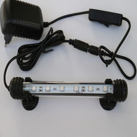Lampada LED per acquario, illuminazione anfibia a LED per acquario, luce subacquea, lampada a risparmio energetico, silenziosa (bianca, 18 cm) (1/5)