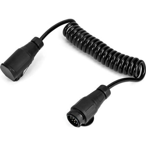 Câbles d'Extension 3 mètres pour Remorques - Adaptateur Prise Remorque 13 vers 13 Broches - pour Caravane Camion RV Tracteur (1/5)