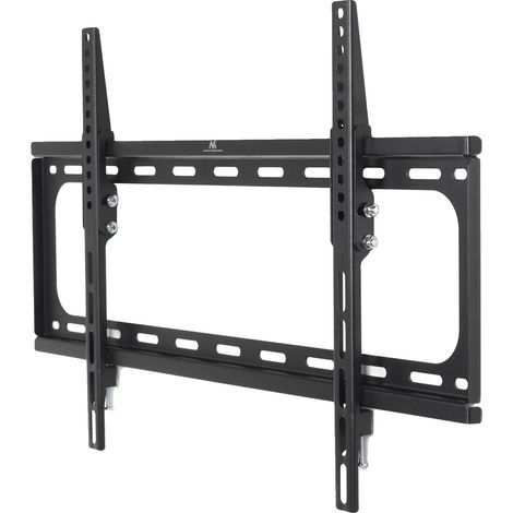 Soporte de pared para TV, compatibilidad universal, inclinación ajustable, negro. (1/5)