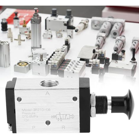 3R210-08 2-Positionen-3-Wege-Magnetventil mit pneumatischem Handhebel (1/5)